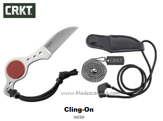 CRKT Cling-On Fixed Blade Neck Knife, CRKT5030